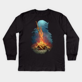 dark souls Kids Long Sleeve T-Shirt